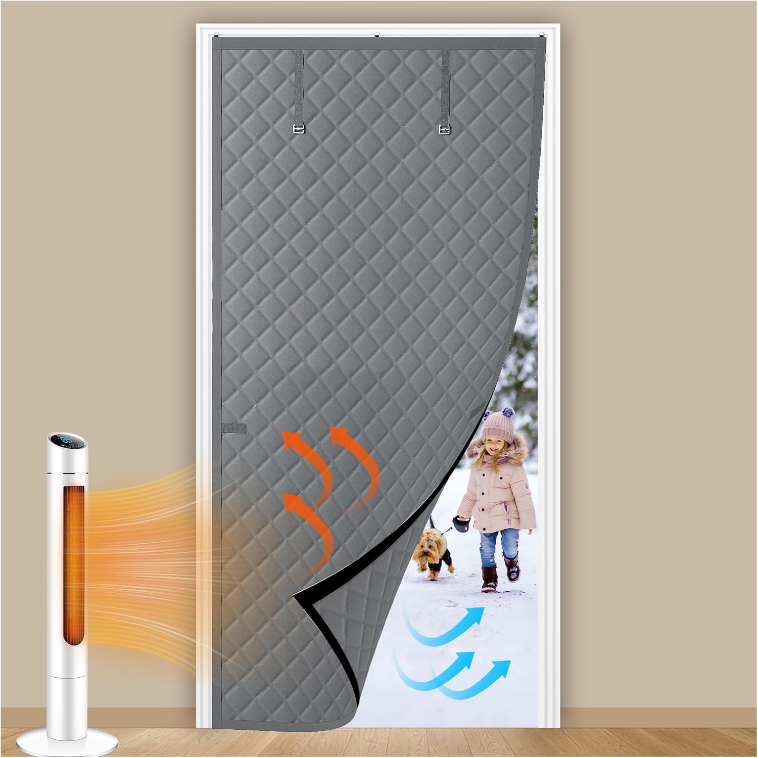 Thermal Insulated Door Curtain for Year-Round Comfort and Privacy