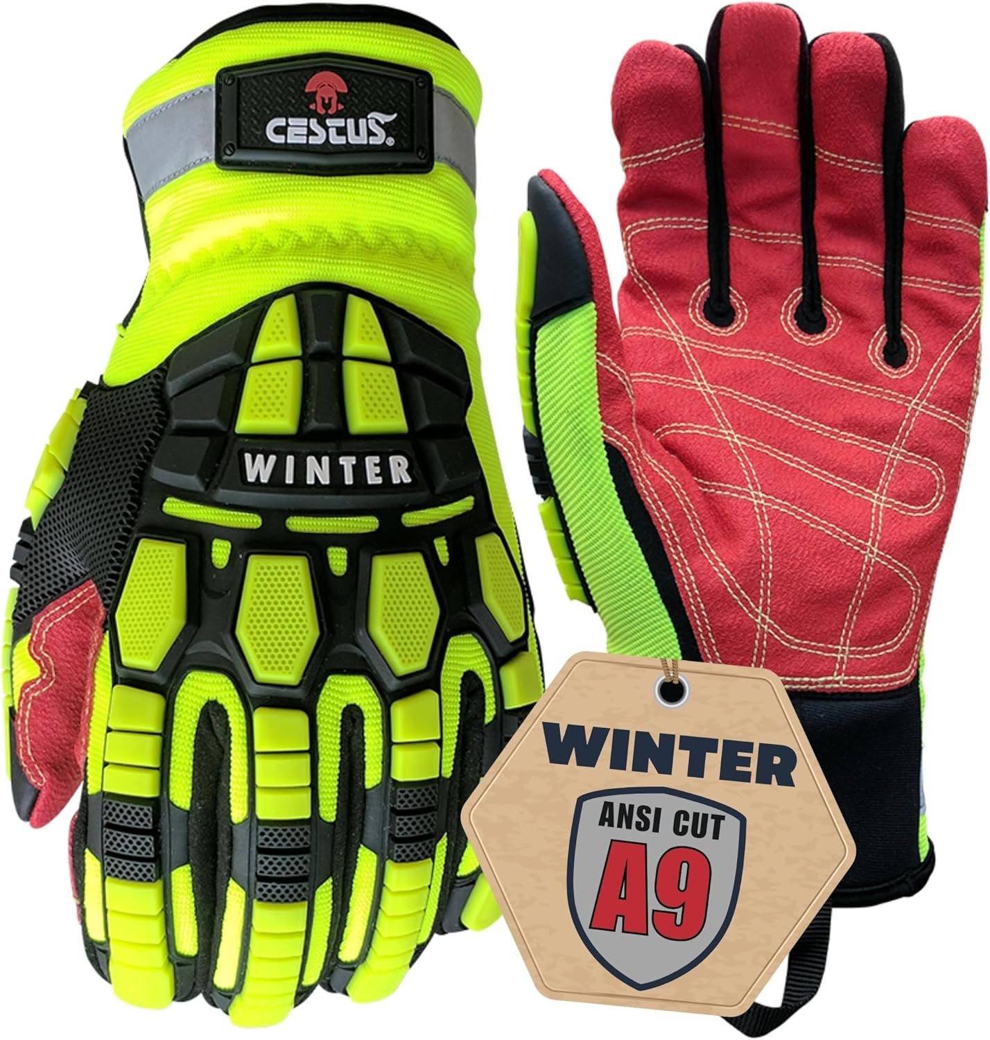 Cestus 5207 ANSI Cut A9 Winter Work Gloves for Cold Weather