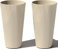 Veradek Demi Series Tall Planter for Porch and Patio - Durable Modern