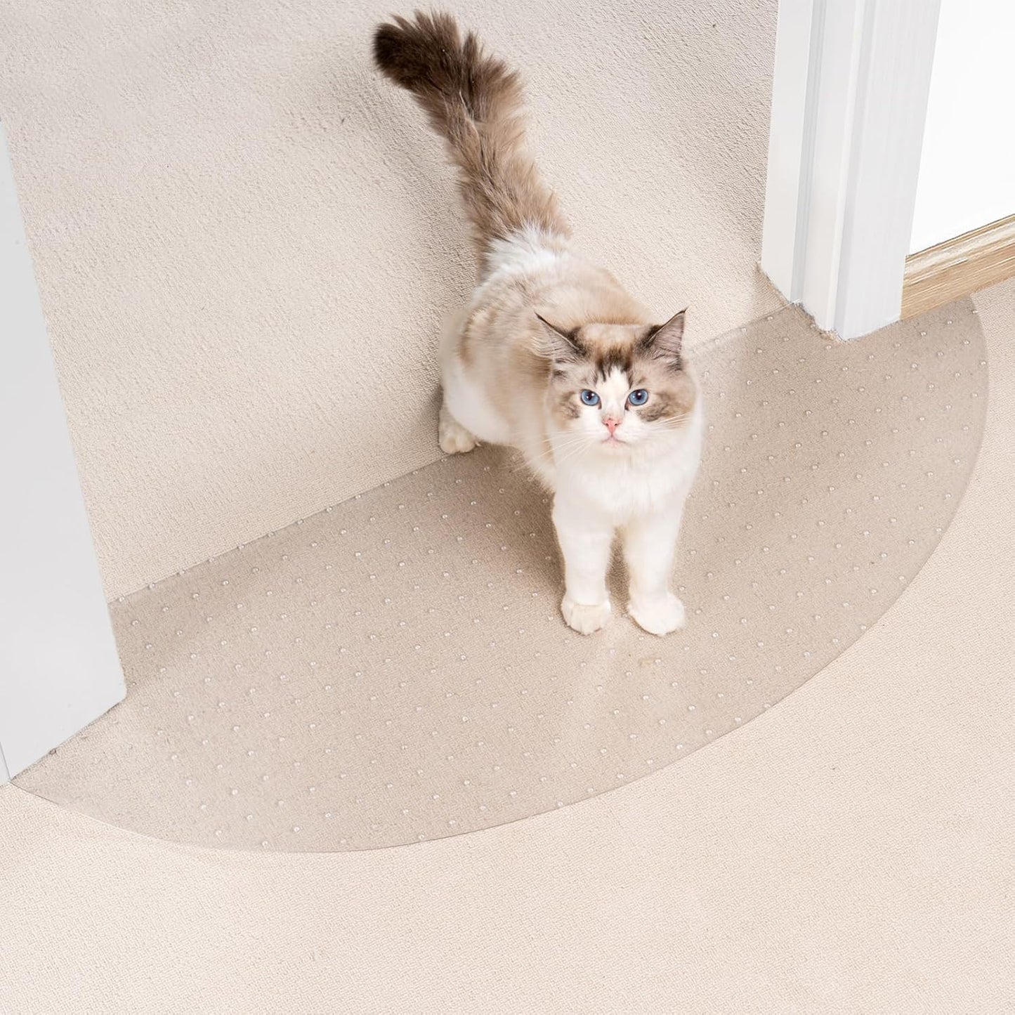 Uross Semi-Circular Pet Protector - 2PCS Plastic Mat for Doorways
