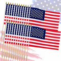 12x18 in Handheld American Flags Pack of 24 - Portable Patriotic Flags