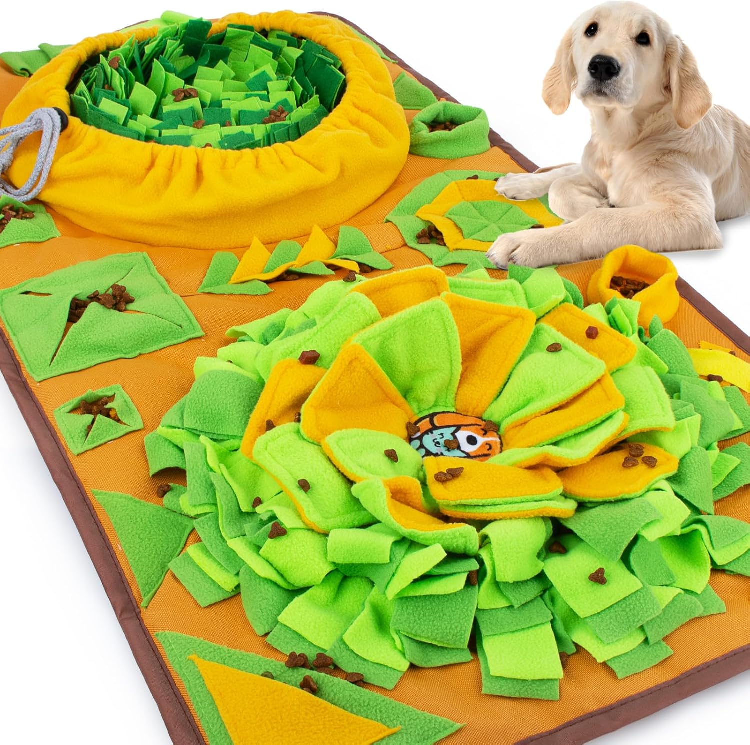 AWOOF Large Dog Snuffle Mat for Interactive Feeding Fun