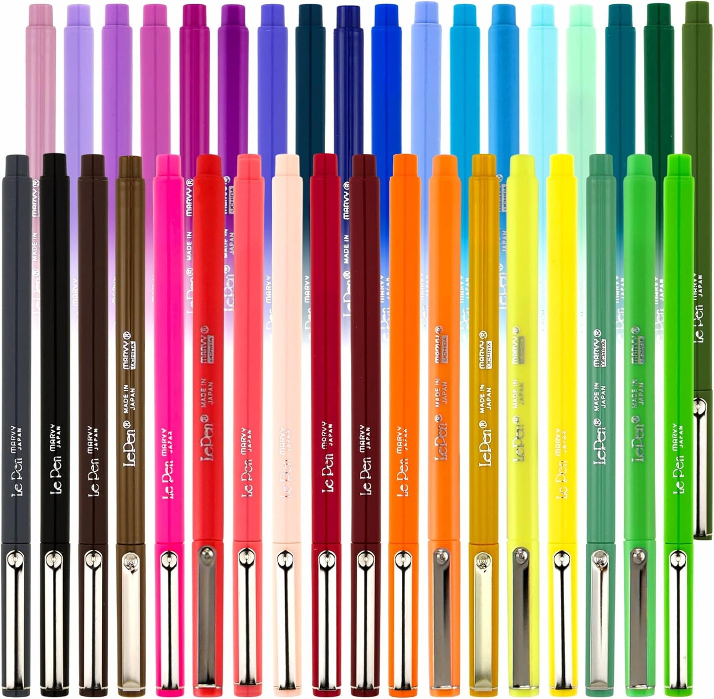 Uchida Le Pens Multicolor Set - 36 Colors for Creative Projects