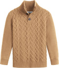 Boys Turtleneck Cable Knit Pullover - Warm Winter Top