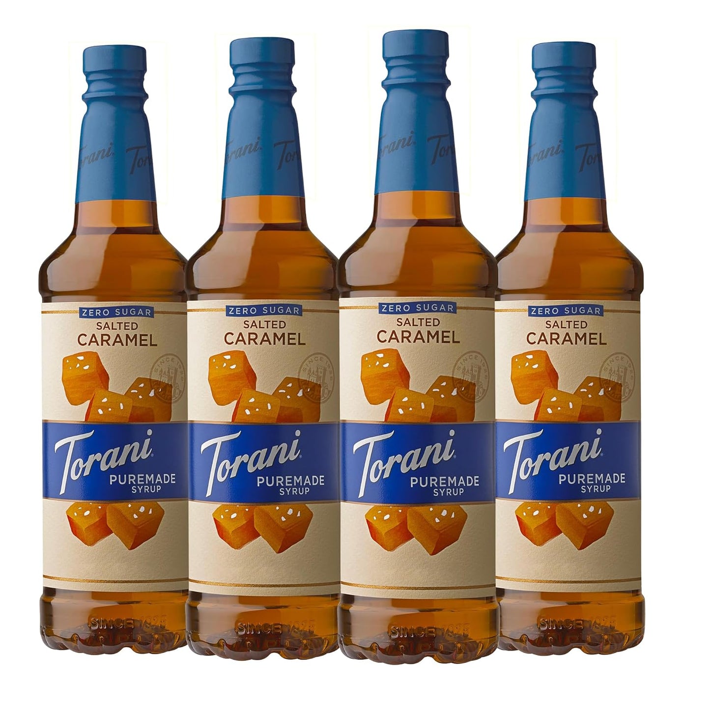 Torani Puremade Zero Sugar Salted Caramel Syrup for Drinks