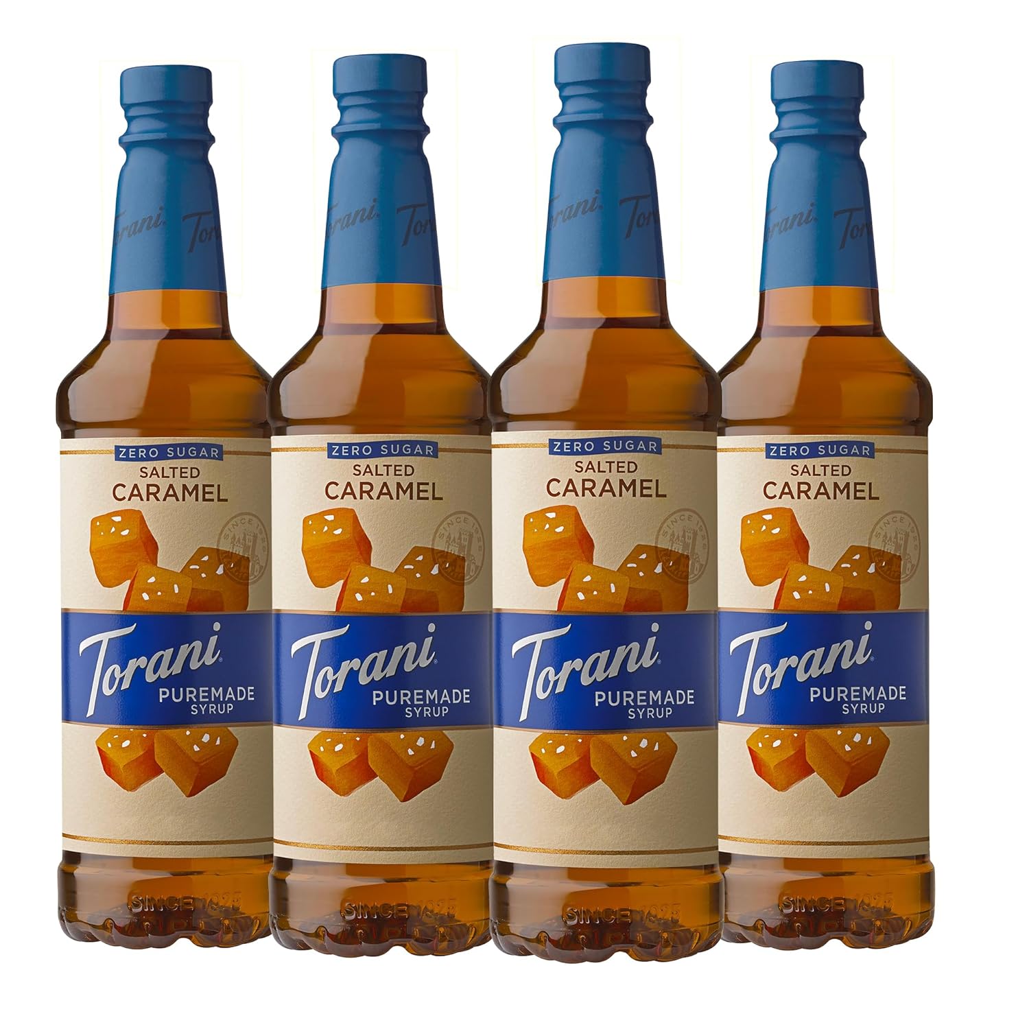 Torani Puremade Zero Sugar Salted Caramel Syrup for Drinks