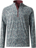Quarter Zip Golf Pullover Men - Performance Wicking Long Sleeve