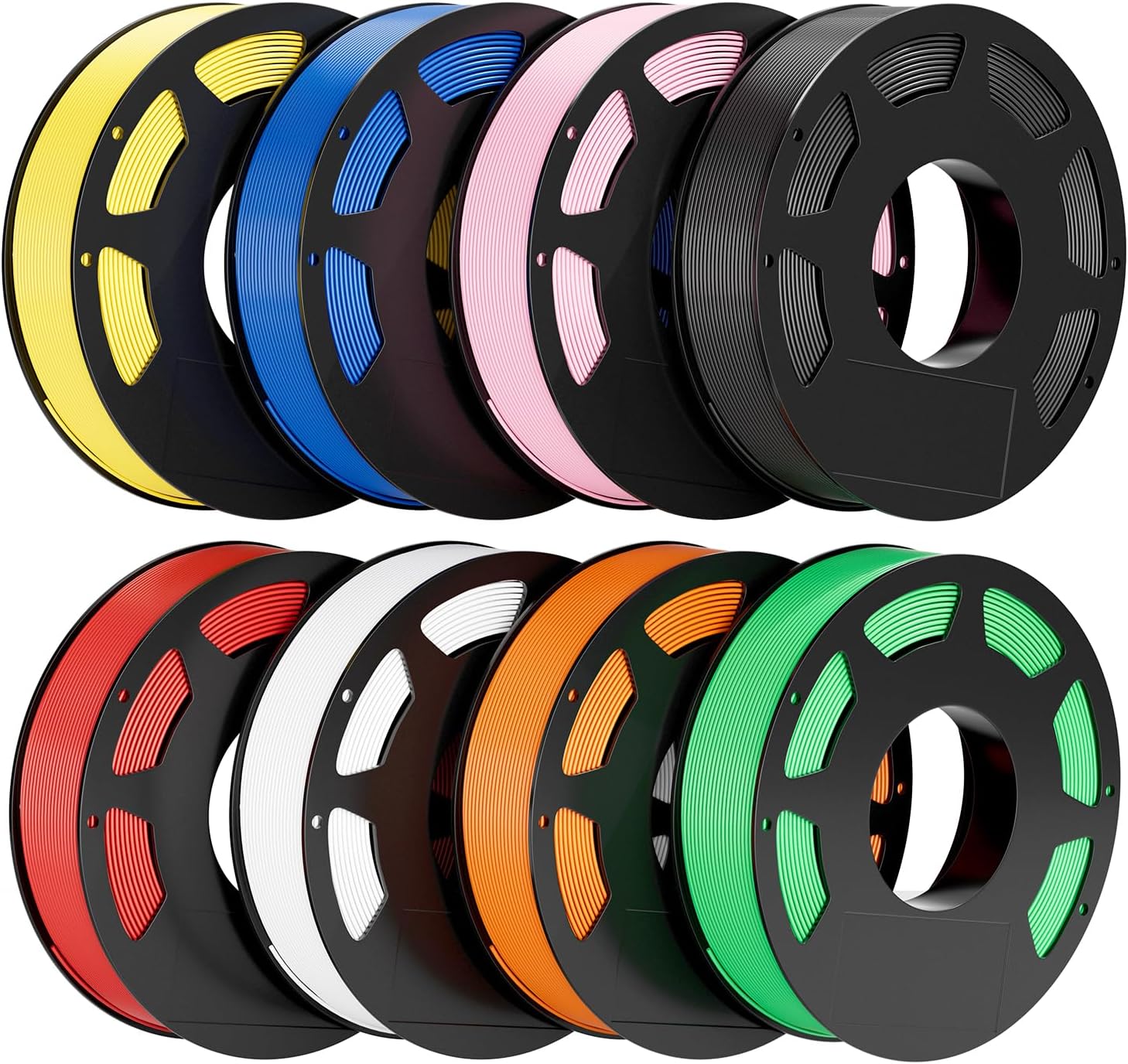8-Color PETG Filament Bundle Set for 3D Printers - 2 kg