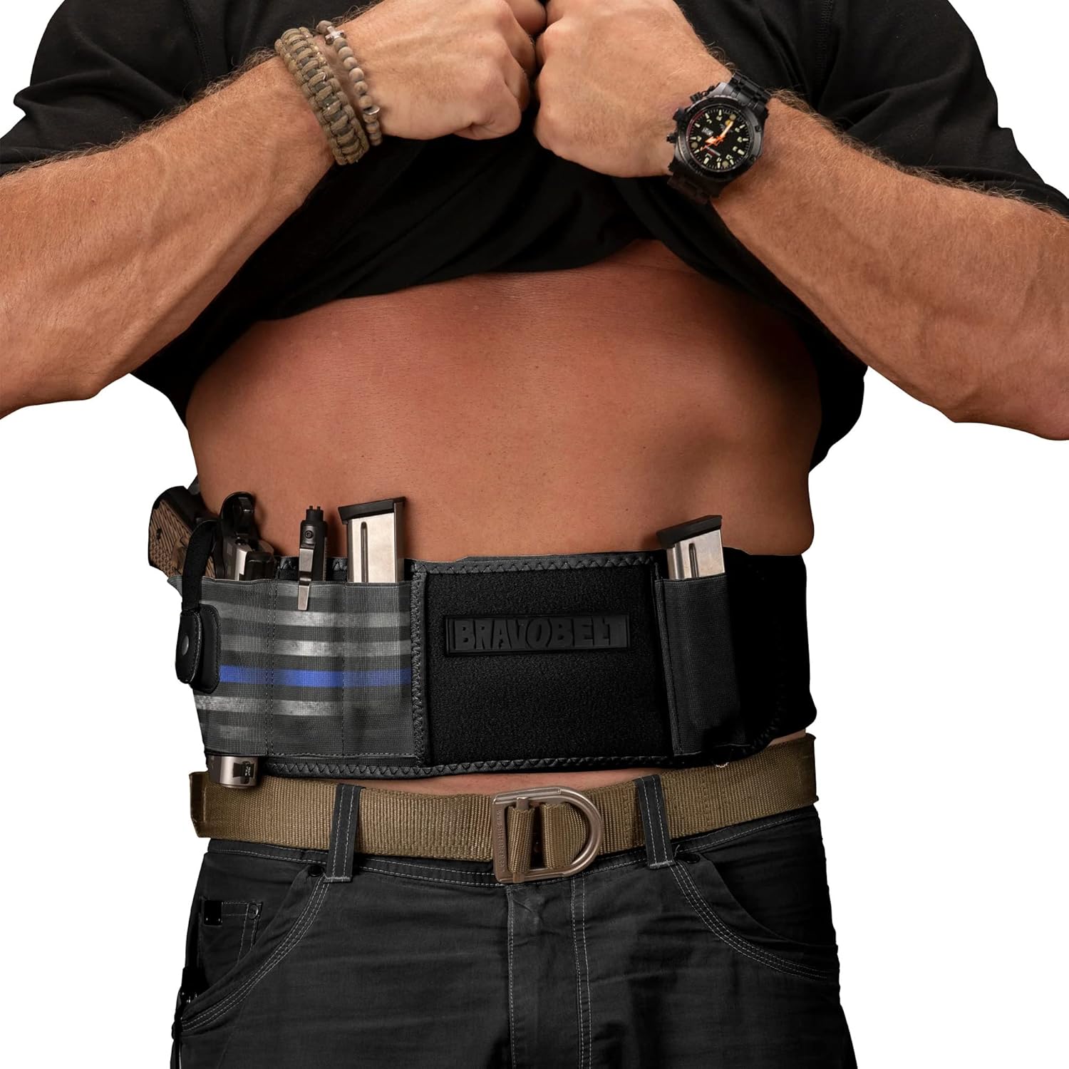 Belly Band Holster for Running, Jogging, Hiking - G17-43 Compatible
