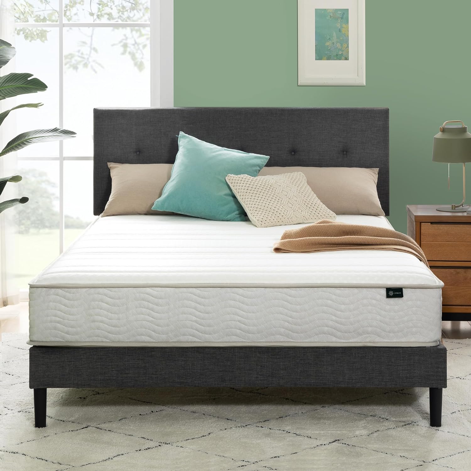 ZINUS 8 Inch Foam and Spring RV Mattress for Comfortable Sleep