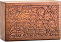 Handcarved Rosewood Tree of Life Urn for Human Ashes - Medium 110 cu