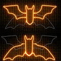 Bat Neon Sign for Wall Art Decor - Animated LED Bat Light