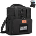 HSHRISH Double Deck Tactical Lunch Box - Large Expandable Insulated