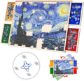 Rotatable 360-Degree Wheels Puzzle Board with Drawers and Cover