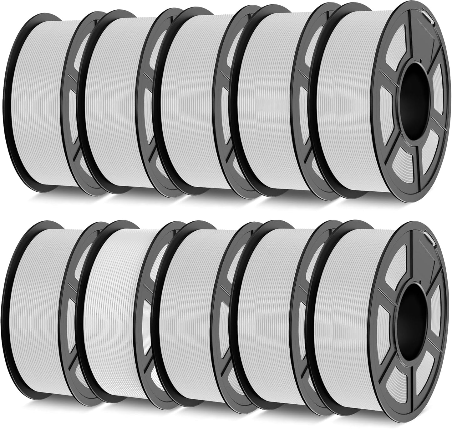 PLA 3D Printer Filament Bundle - 10 KG Neatly Wound Filament
