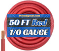 1/0 Gauge 50 ft Ultra Flexible Welding Battery Cable - Made in USA