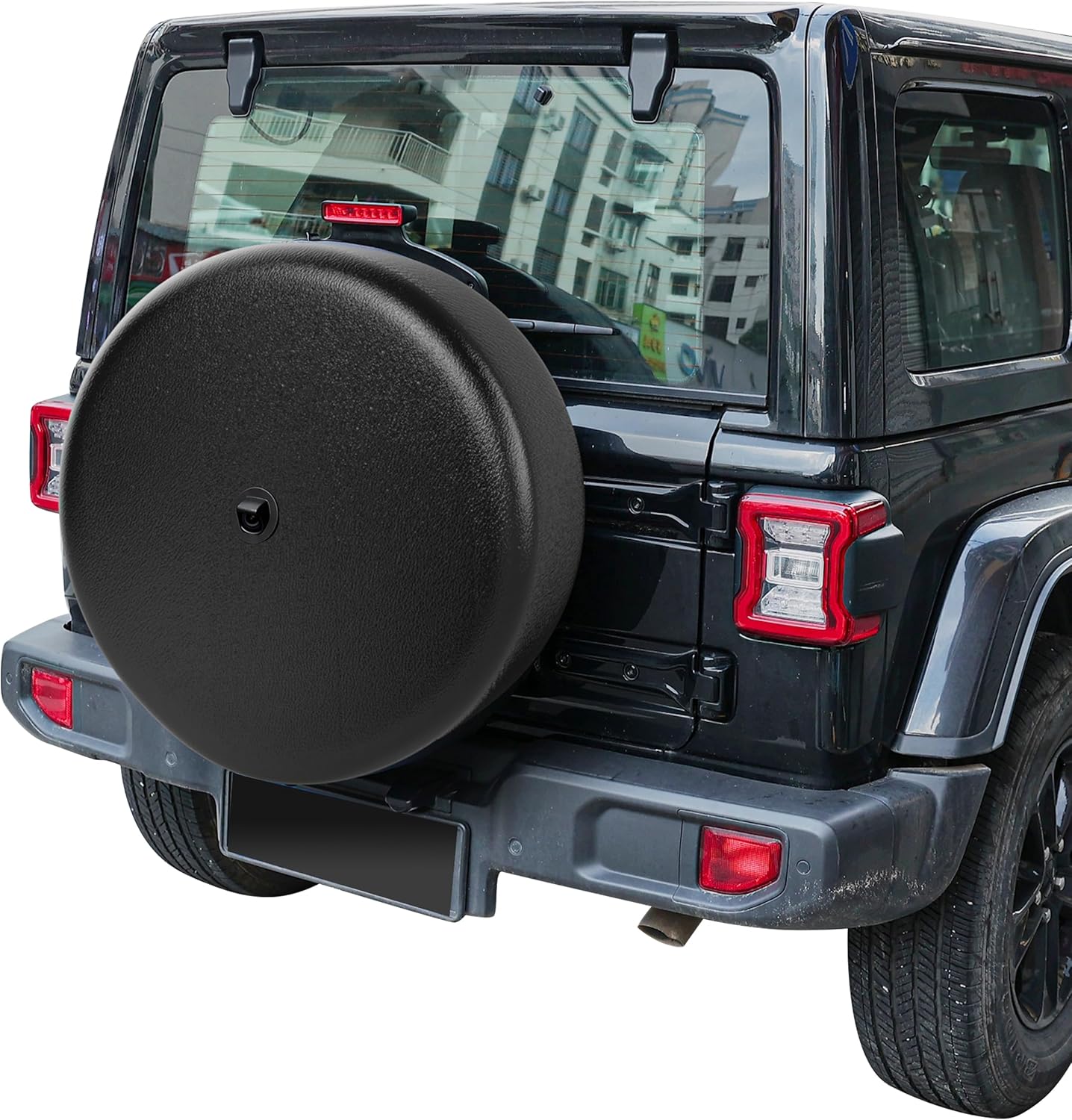MOONET Tire Cover with Camera Hole for Jeep Wrangler JL 2018-2025