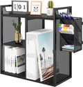 Desktop Shelf Freestanding Bookshelf with Pencil Holder - Compact