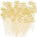 Gold Star Cocktail Picks - Festive Appetizer Skewers
