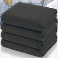 Grey Bath Towels 4PC Large 30x56 - Soft, Quick-Dry Luxury