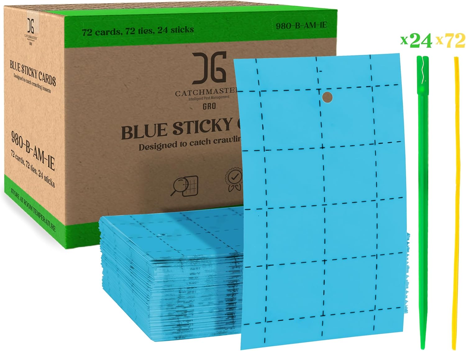 Catchmaster Blue Sticky Trap 72PK for Effective Pest Control