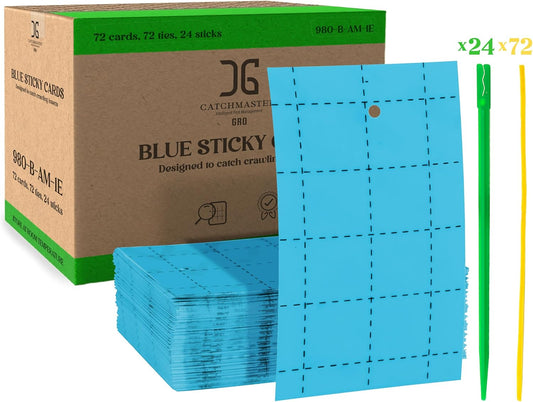 Catchmaster Blue Sticky Trap 72PK for Effective Pest Control