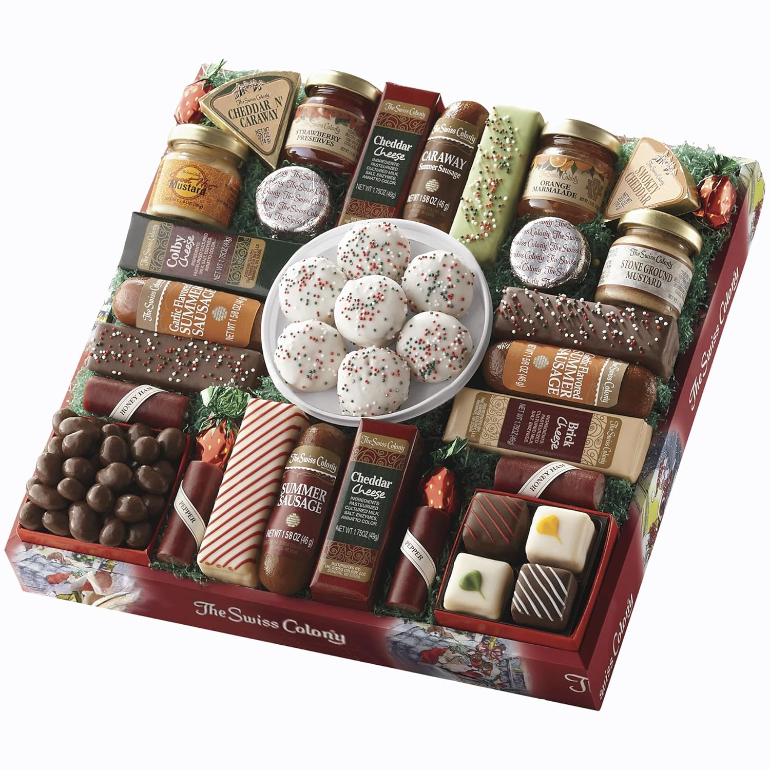 Gourmet Food Gift Set with Summer Sausages and Cheeses