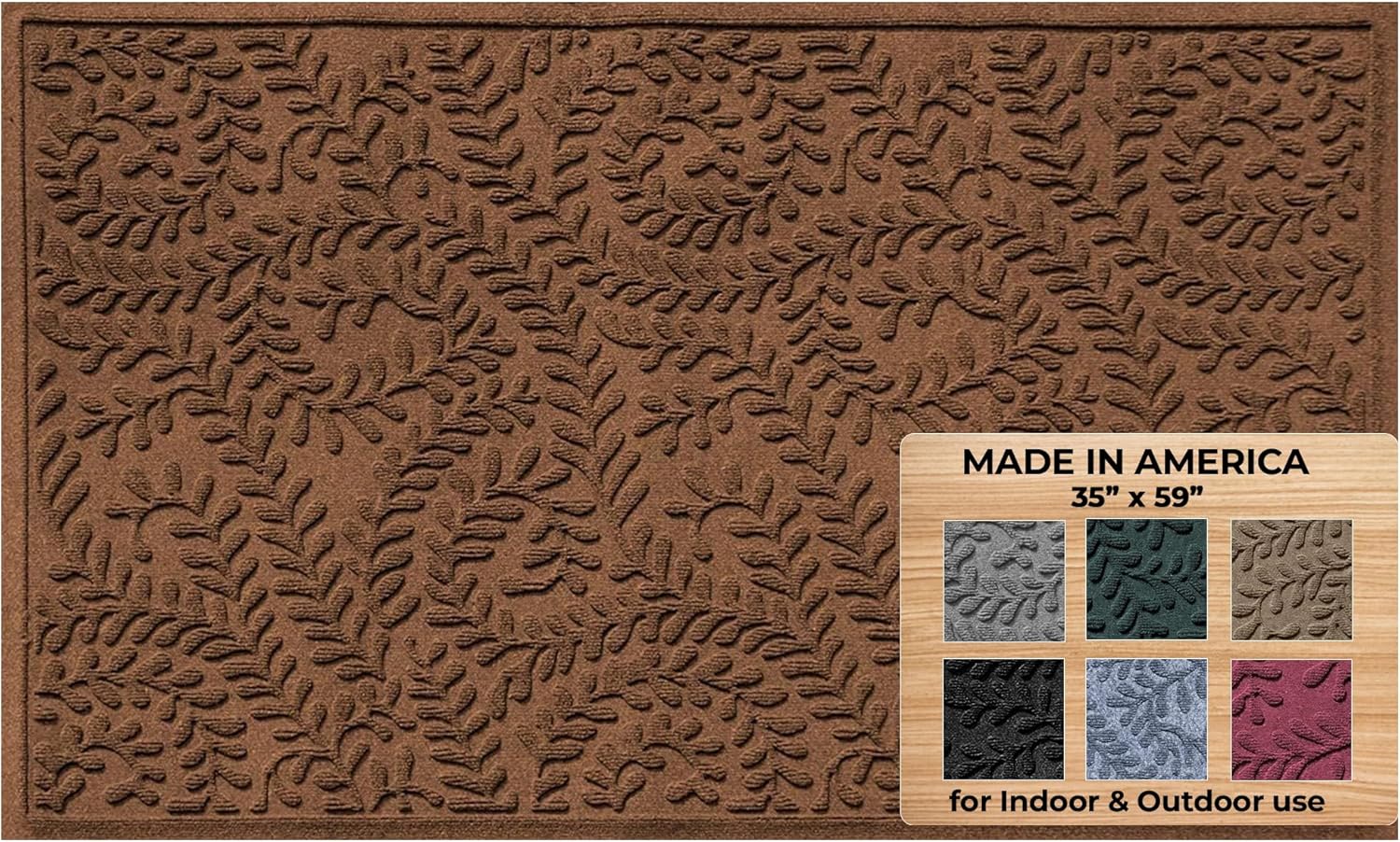 WaterHog Indoor/Outdoor Door Mat - Durable & Skid-Resistant
