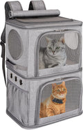 2-in-1 Extra Large Double Pet Carrier Backpack - Super Ventilated XL