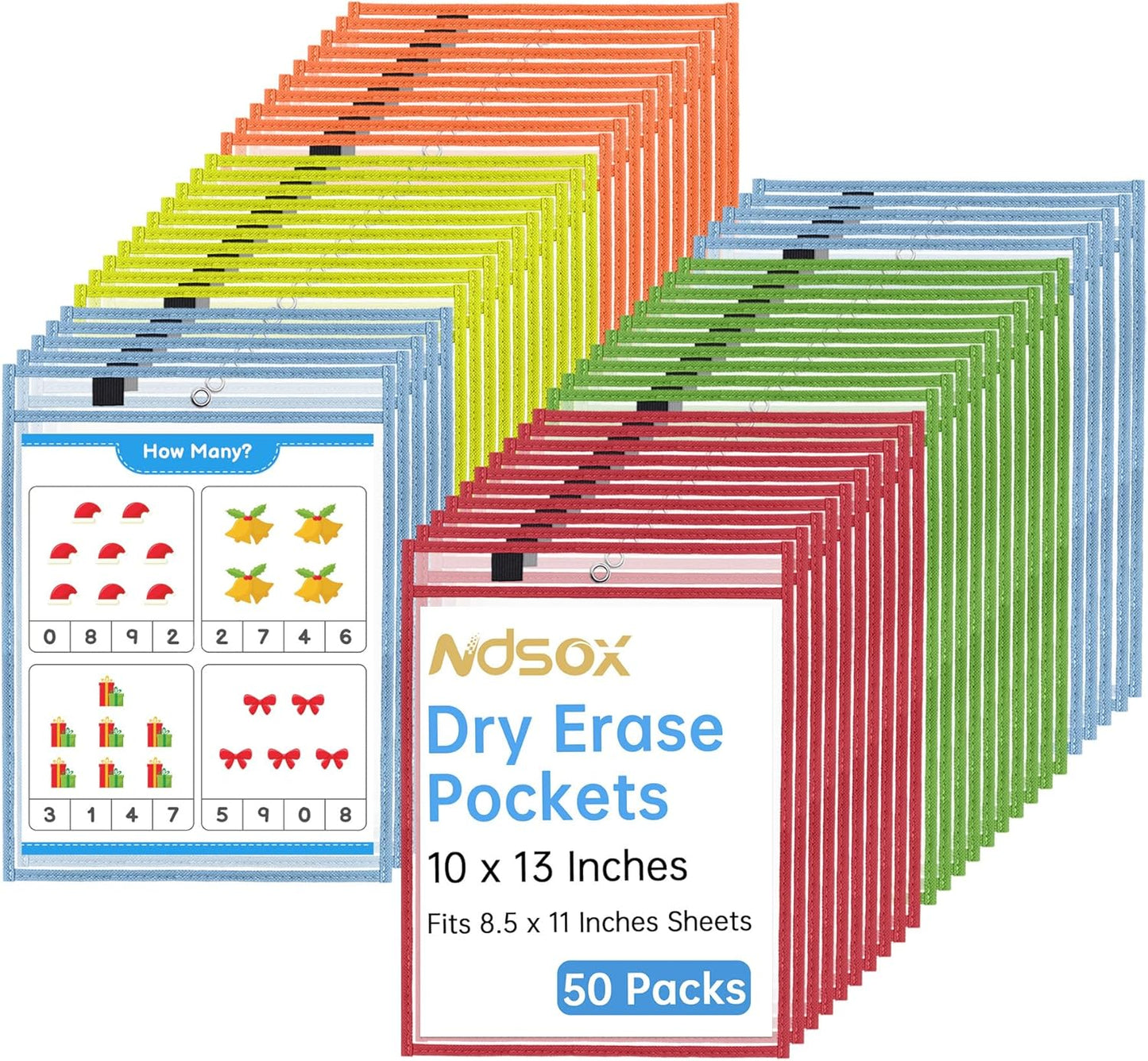 Oversized Dry Erase Pockets for Classroom Organization and More