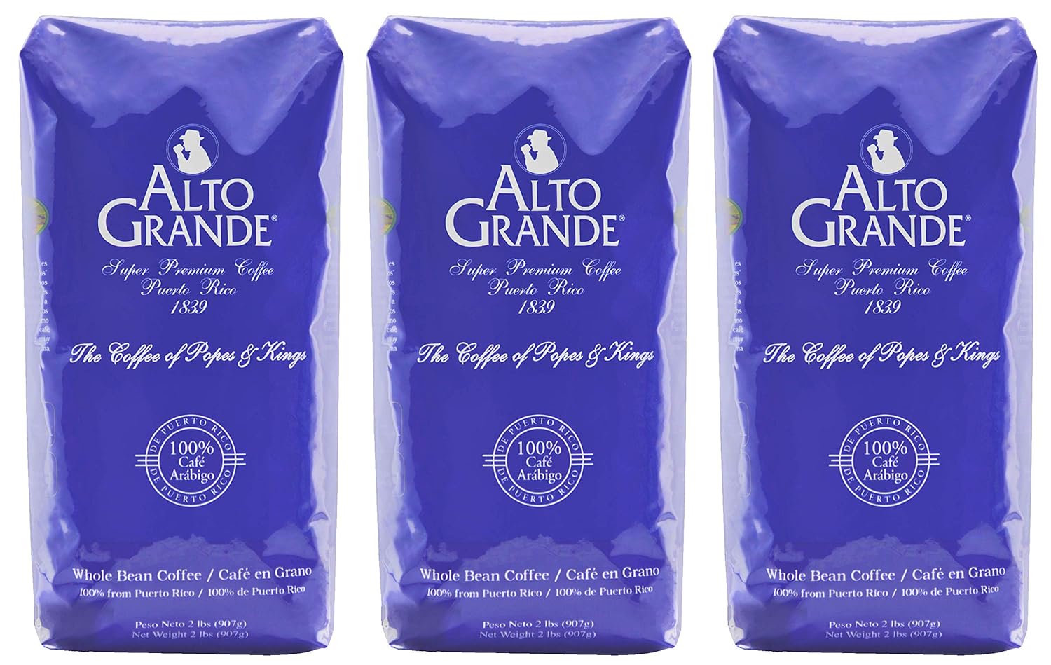 Alto Grande Super Premium Coffee Whole Beans - 6 Pound Pack