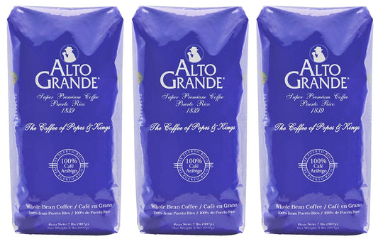Alto Grande Super Premium Coffee Whole Beans - 6 Pound Pack