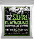 Ernie Ball 5-String Slinky Flatwound Bass Strings - Bright Flats