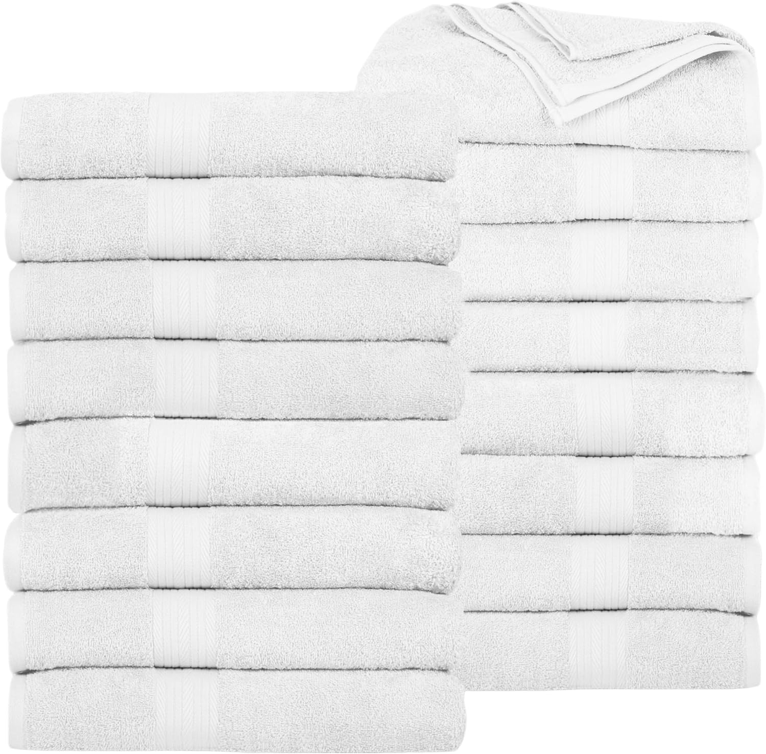 Luxurious 100% Cotton Bath Towels Pack of 16 for Every Need