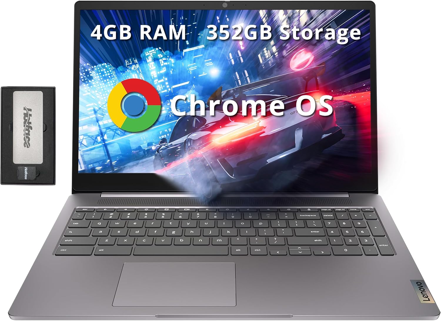 Lenovo Ideapad 3 Chromebook with 15.6in FHD Display and Docking