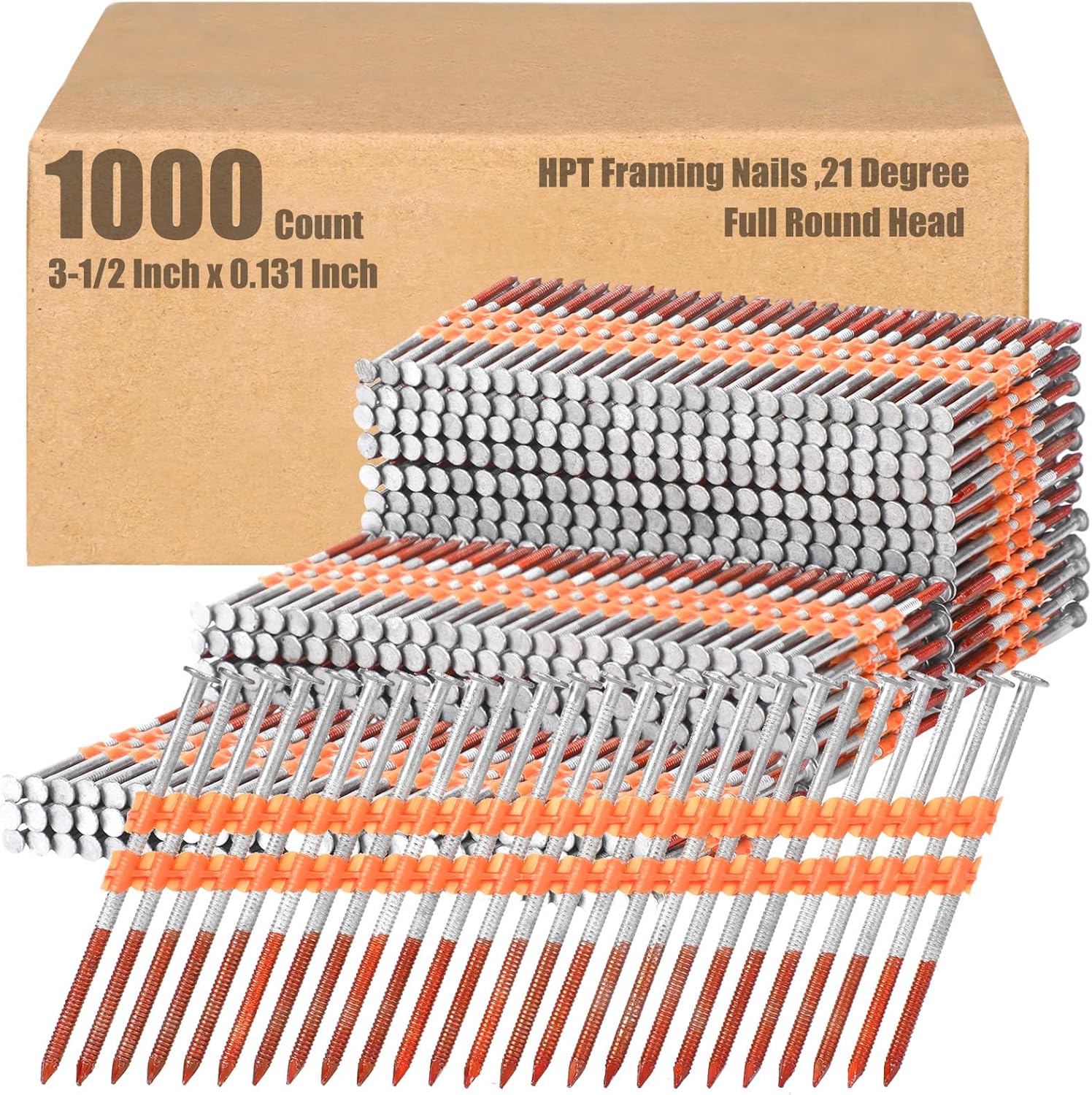 21 Degree Framing Nails for Construction and Woodworking Projects