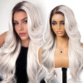 Platinum Blonde Synthetic Lace Front Wig 13x4 HD Lace - Natural Look