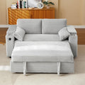 68.11 in Corduroy Sleeper Chair Bed with USB Port - 3-in-1 Convertible