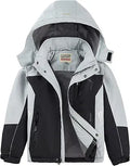 WULFUL Boy's Waterproof Ski Coat Winter Warm Snow Coat with Hood