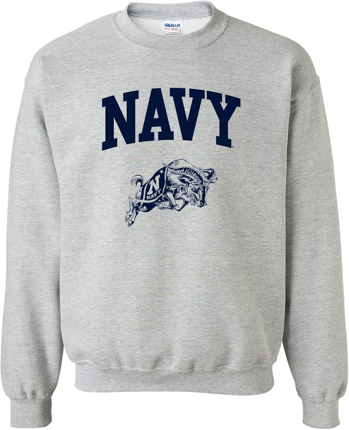 NCAA Arch Logo Team Color Crewneck Sweatshirt for Fans