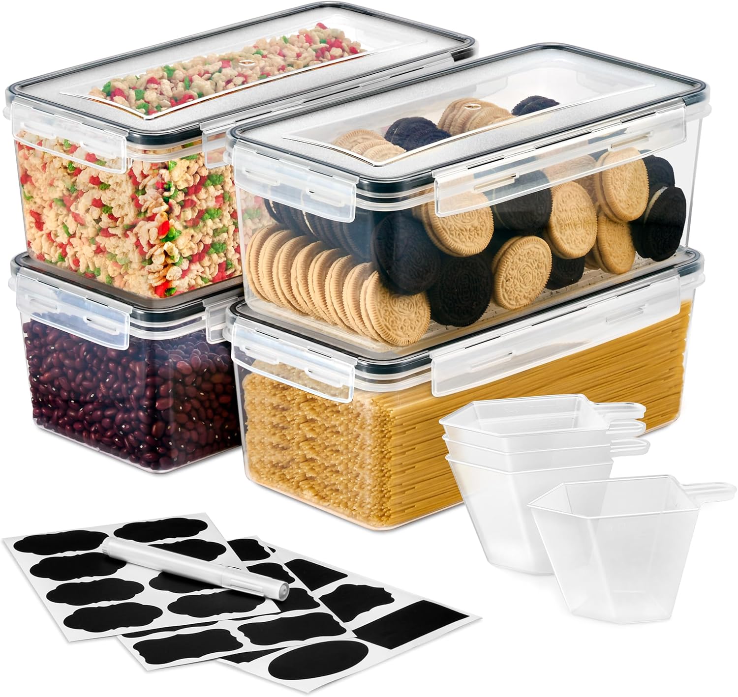 Sorbus Food Storage Containers - Airtight Kitchen Pantry Bins