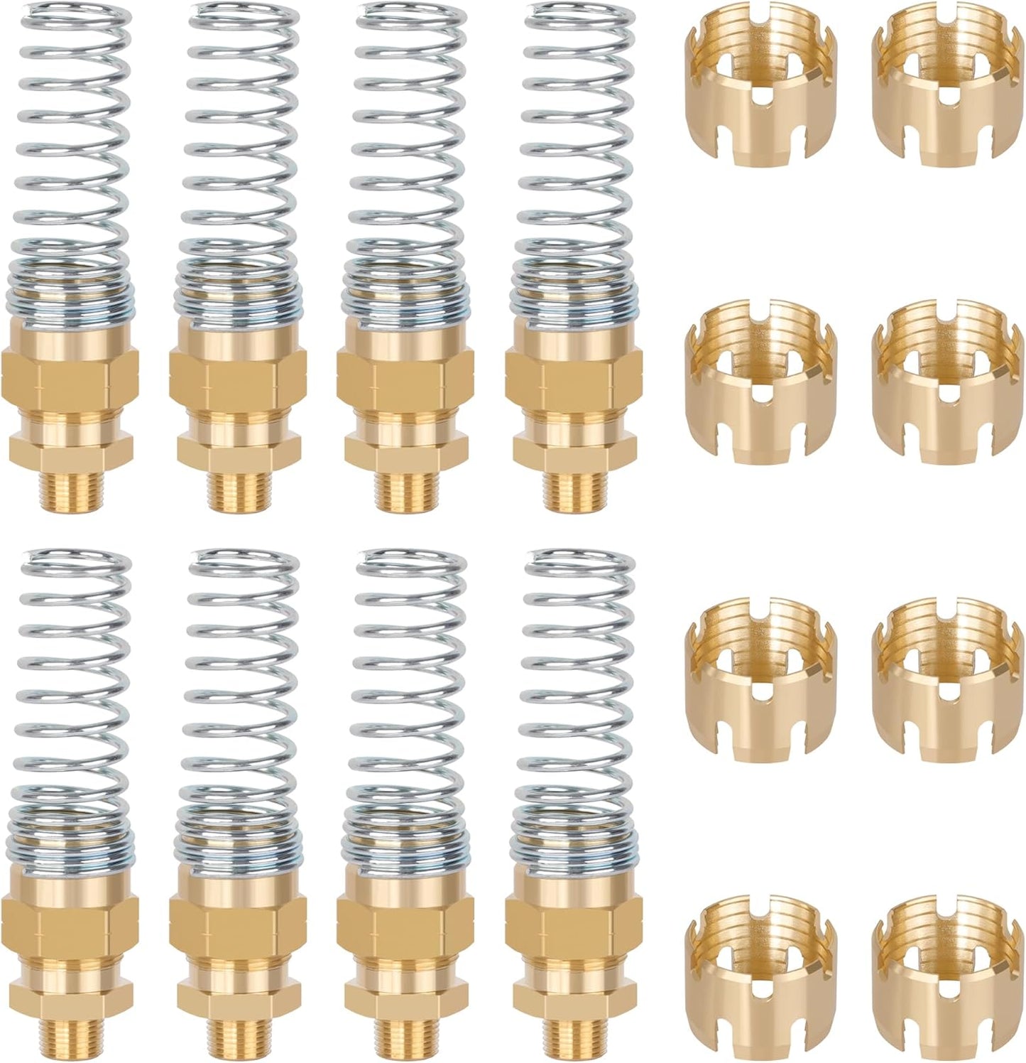 Air Brake Hose End Fitting - Durable Brass Connector for Trucks