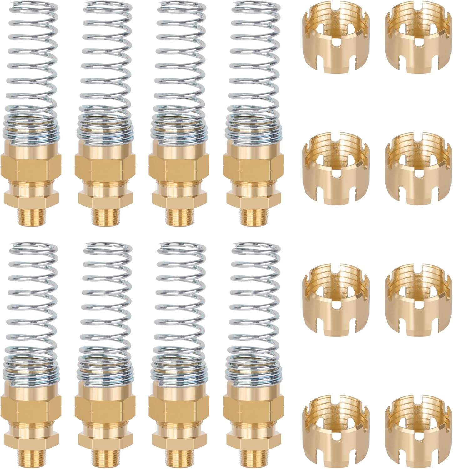 Air Brake Hose End Fitting - Durable Brass Connector for Trucks