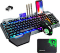 Wireless Gaming Keyboard and Mouse Set with RGB Backlight Features