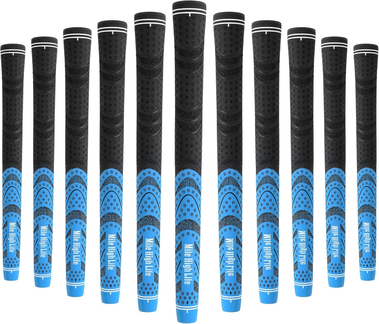 Mile High Life Golf Grips 13 Pack - All-Weather Soft Rubber
