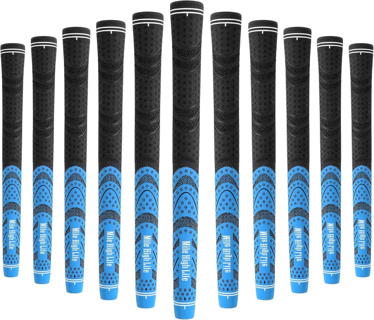 Mile High Life Golf Grips 13 Pack - All-Weather Soft Rubber