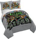 Teenage Mutant Ninja Turtles Queen Duvet Cover Set - Soft, Reversible