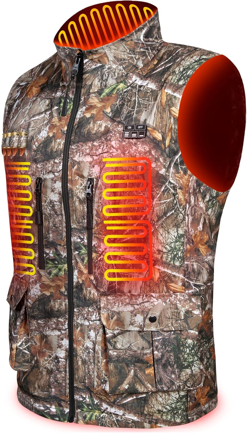 Upgraded Lightweight Heated Vest with 10000mAh Battery Pack