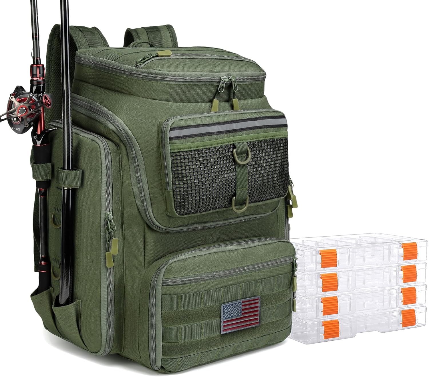 HAMBOLY Fishing Backpack with Rod Holders for All Adventures