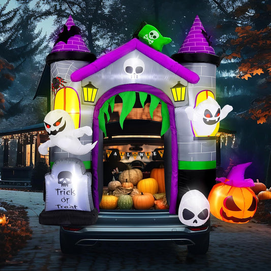 5.9 ft Halloween Inflatable Trunk or Treat Car Decorations Kit